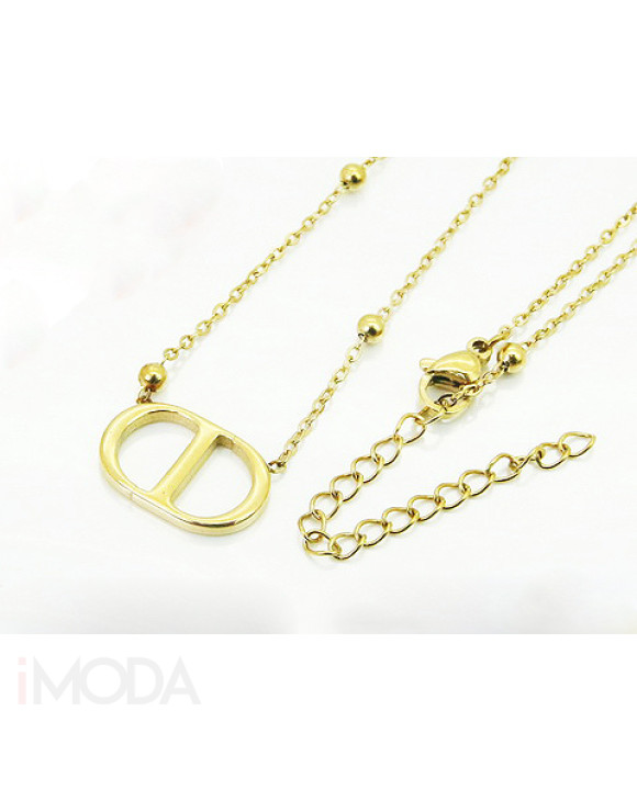 Dámsky oceľový náhrdelník s príveskom-321776-20