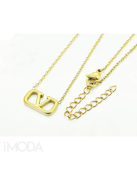 Dámsky oceľový náhrdelník s príveskom-321775-20