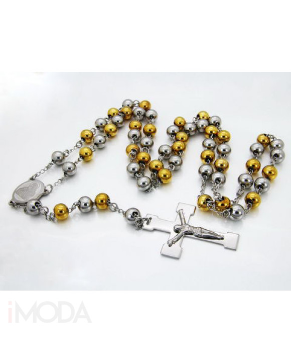 Pánsky oceľový ruženec počiernený-291126-20