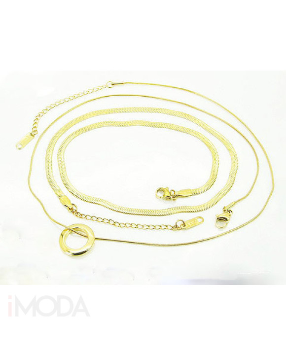 Oceľový náhrdelník dvohitý s príveskom-321797-20