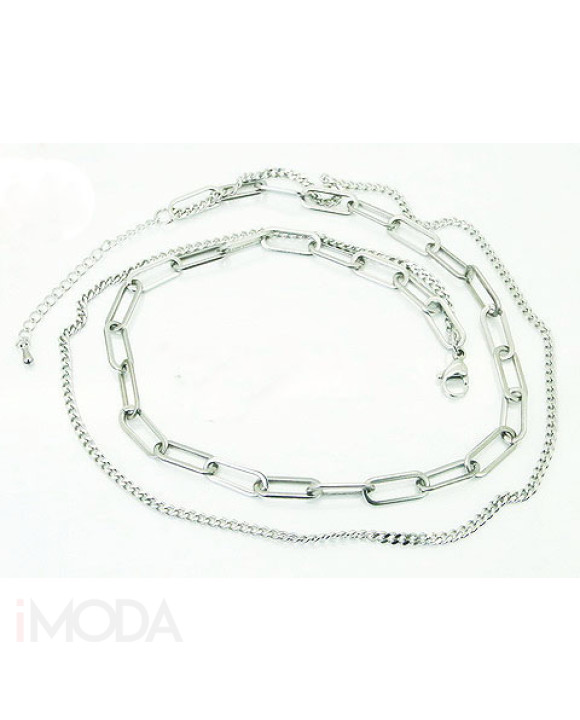 Oceľový náhrdelník dvohitý-321802-20