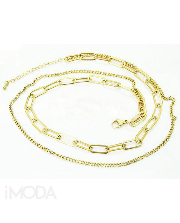 Oceľový náhrdelník dvohitý-321801-20