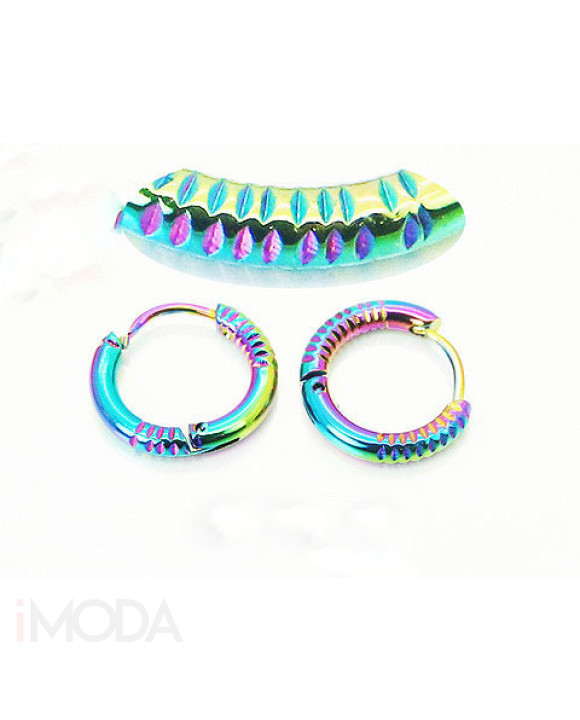 Oceľové náušnice farebné-322334-20