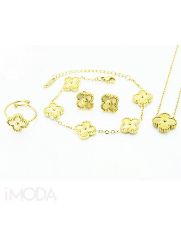 Dámska oceľová súprava s prsteňom Olivia-322227-20