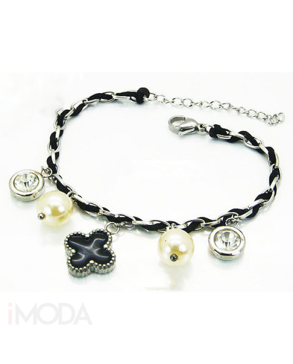 Dámsky oceľový náramok s príveskami-304040-20