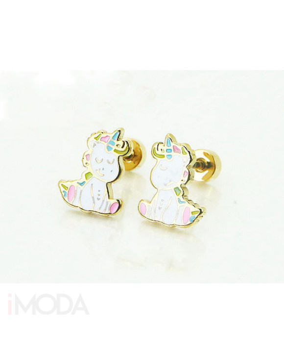 Detské oceľové náušnice jednorožec-286946-20