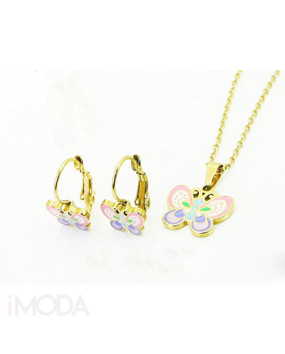 Detská oceľová súprava motýľ-322336-20