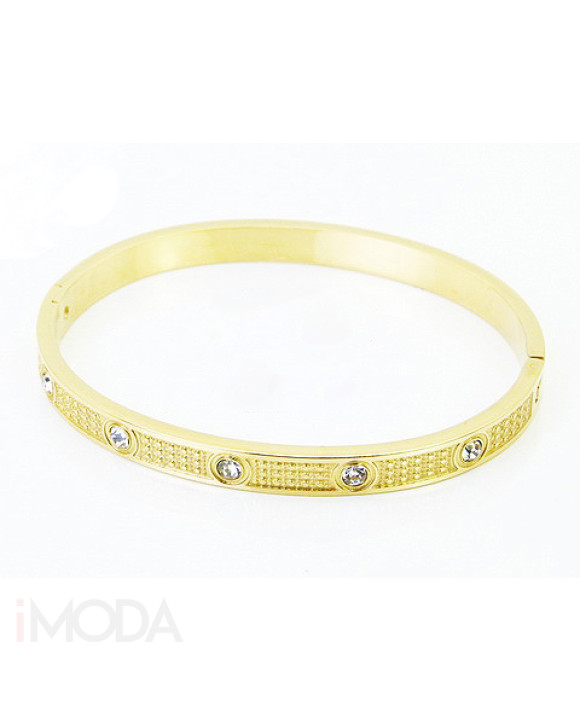Dámsky oceľový náramok pozlátený-321837-20