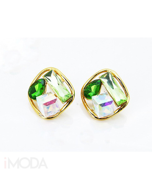 Oceľové náušnice s kryštálom-322291-20