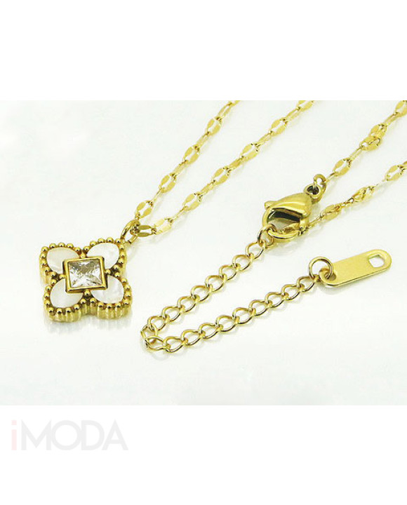 Dámsky oceľový náhrdelník s príveskom-291076-20