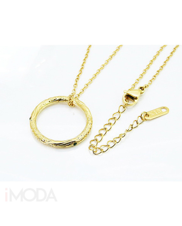 Dámsky oceľový náhrdelník s príveskam-321770-20