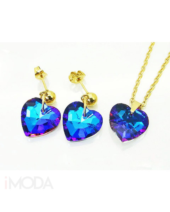 Dámska oceľová súprava pozlátená-286925-20