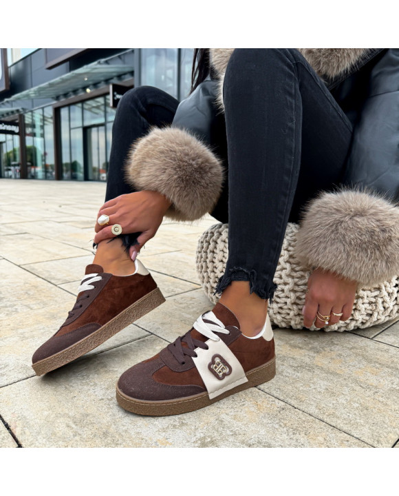 Hnedé semišové tenisky-322655-20