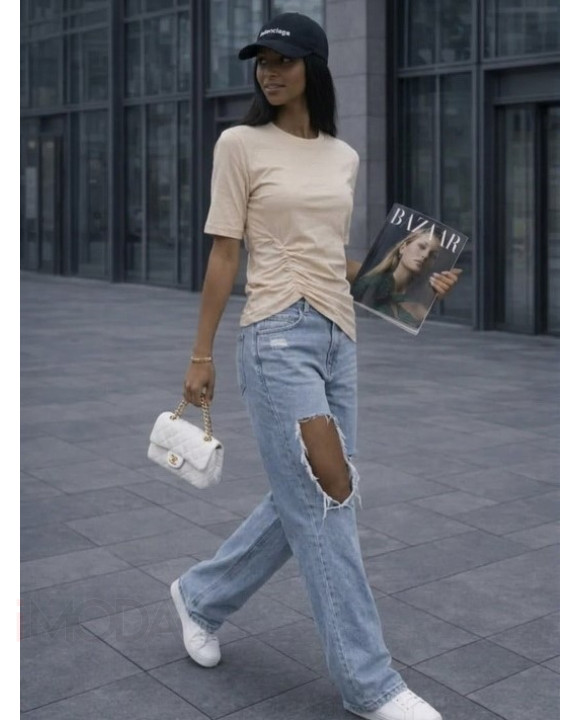 Béžové tričko-326274-20