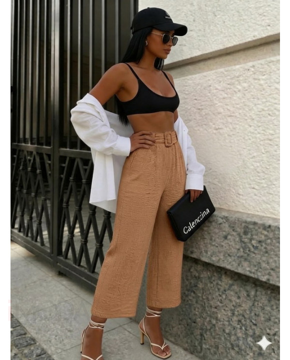 Hnedé mušelínové nohavice-326321-20