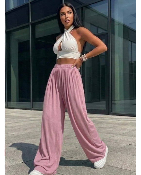 Ružové široké nohavice-317840-20