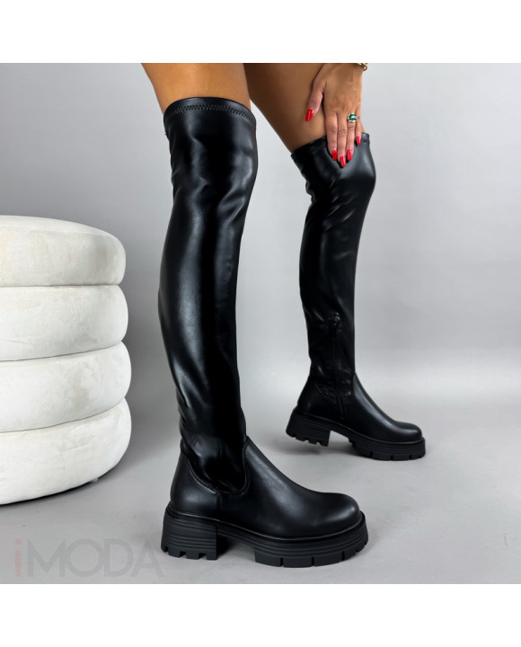 Čierne vysoké čižmy-322129-20