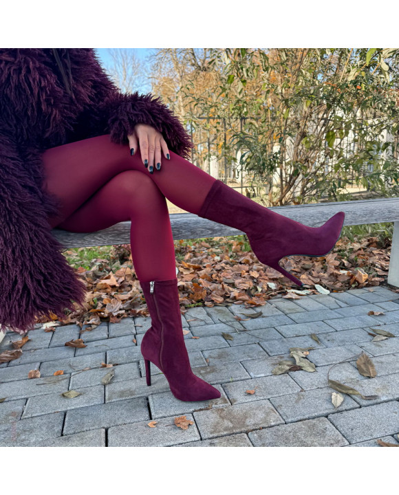 Bodrové semišové kotníhové čižmy-323433-20