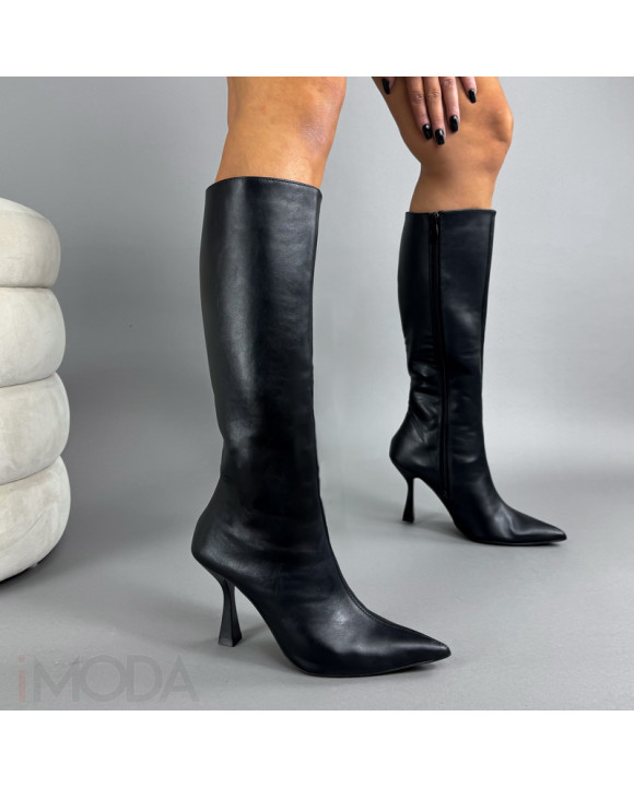 Čierne vysoké čižmy-323415-20