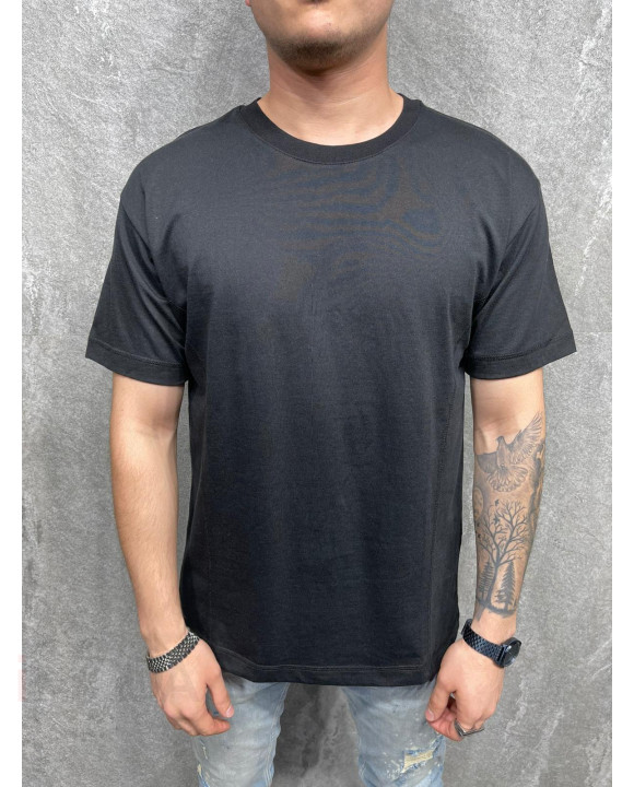 Čierne bavlnené tričko-247950-20