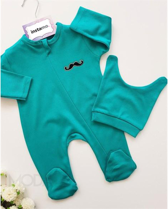 Zelený bavlnený overál-249413-20