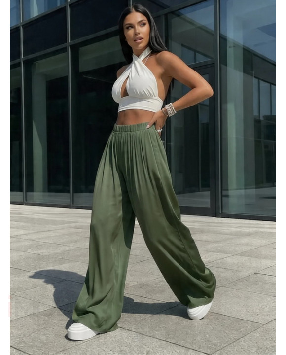 Zelené široké nohavice-327365-20