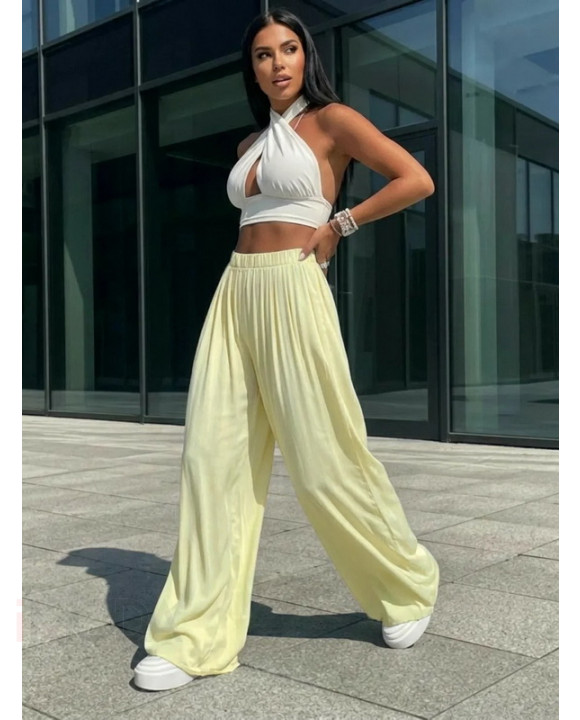 Žlté široké nohavice-319731-20