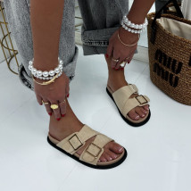 Béžové semišové šľapky-326788-03