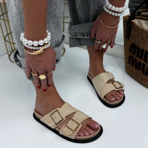 Béžové semišové šľapky-326788-03