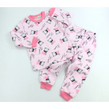 Bavlnené rúžové pyžamo pre staršie dievčatá-258313-01