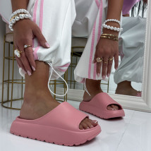 Ružové gumené šľapky-327402-01
