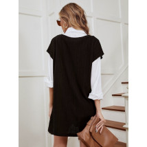 Čierne pletené šaty-309417-02