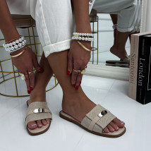 Béžové šľapky s prackou-326865-03