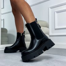 Čierne nízke čižmy-292958-023