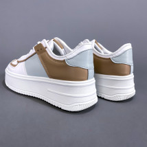 Biele štýlové tenisky na platforme-260565-011