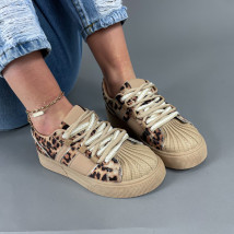 Hnedé tenisky s leopardím vzorom-315503-08