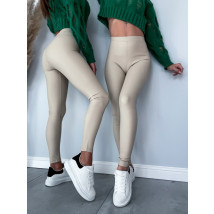 Béžové koženkové legíny-277242-04