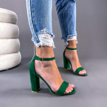 Zelené semišové sandále-246468-011