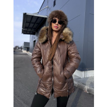 Hnedá vetrovka s kožušinou-313419-05