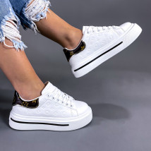 Biele štýlové tenisky s potlačou-260331-026