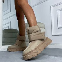 Svetlohnedé snehule na suchý zips-311119-03