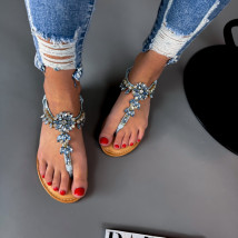 Svetlomodré sandále s kamienkami-286243-013