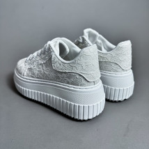 Biele čipkované tenisky-317474-09