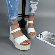 Biele sandále na platforme-305333-04