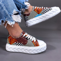 Viacfarebné vzorované tenisky-265600-011