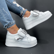 Biele tenisky s kamienkami-300533-03