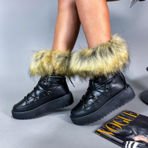 Čierne snehule s kožušinou-274242-012