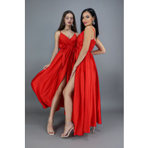 Červené dlhé saténové šaty-264697-05