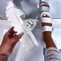 Biele šľapky na platforme-267382-013