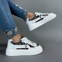 Biele tenisky s leopardím vzorom-314513-02
